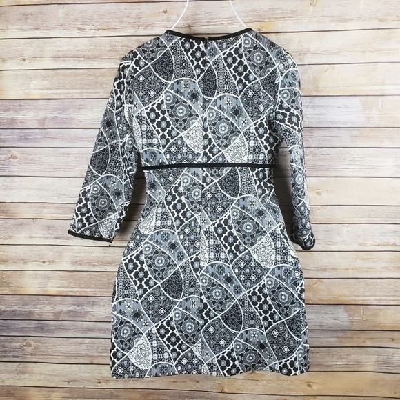 Zara Trafaluc Geometric Floral Dress - Picture 5 of 5